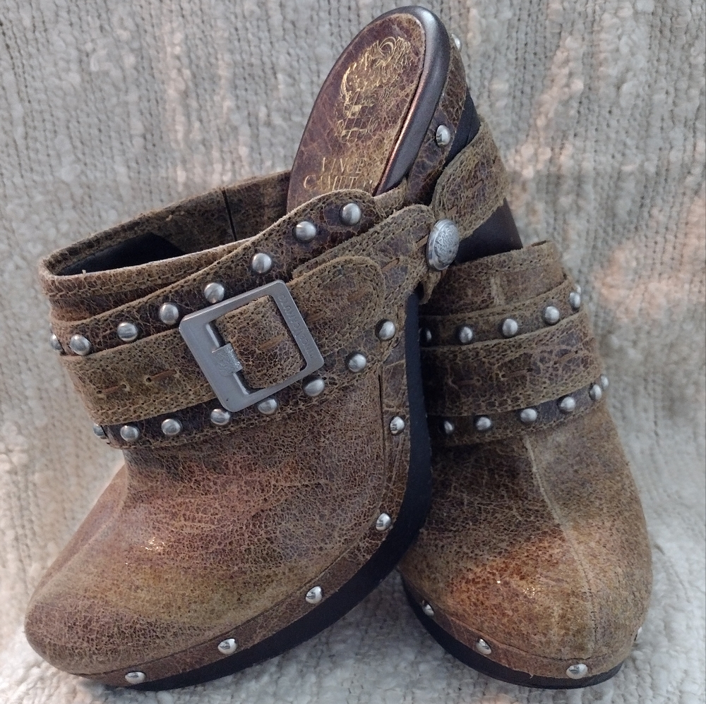 Vince Camuto Crackle Clog Size 10